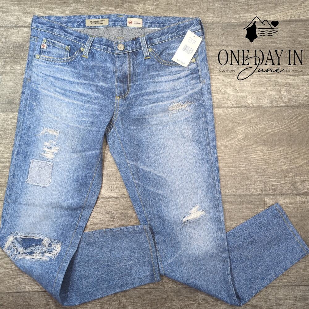 AG Adriano Goldschmied Legging Ankle Distressed Super Skinny Jeans NWT Size 4